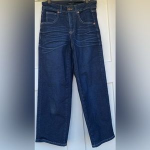 Universal Standard,  Bae Boyfriend Crop Jeans, 
Dark Indigo, Size 0.